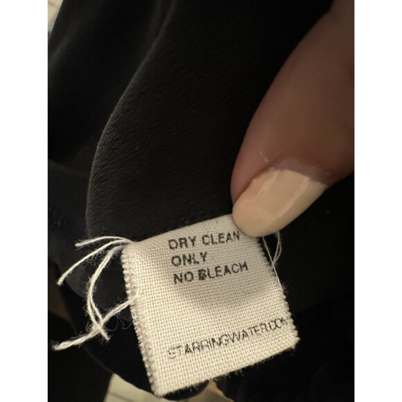 Water Women Black Size Small USA 100% Silk Pants Boho Elastic Waist Hippy - Picture 7 of 10